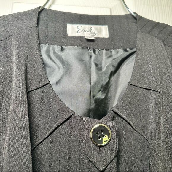 Emily Designs Black Belted Blazer 22W - Picture 6 of 8